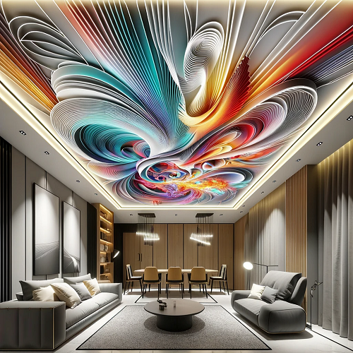 Gergi tavan uygulama örneği